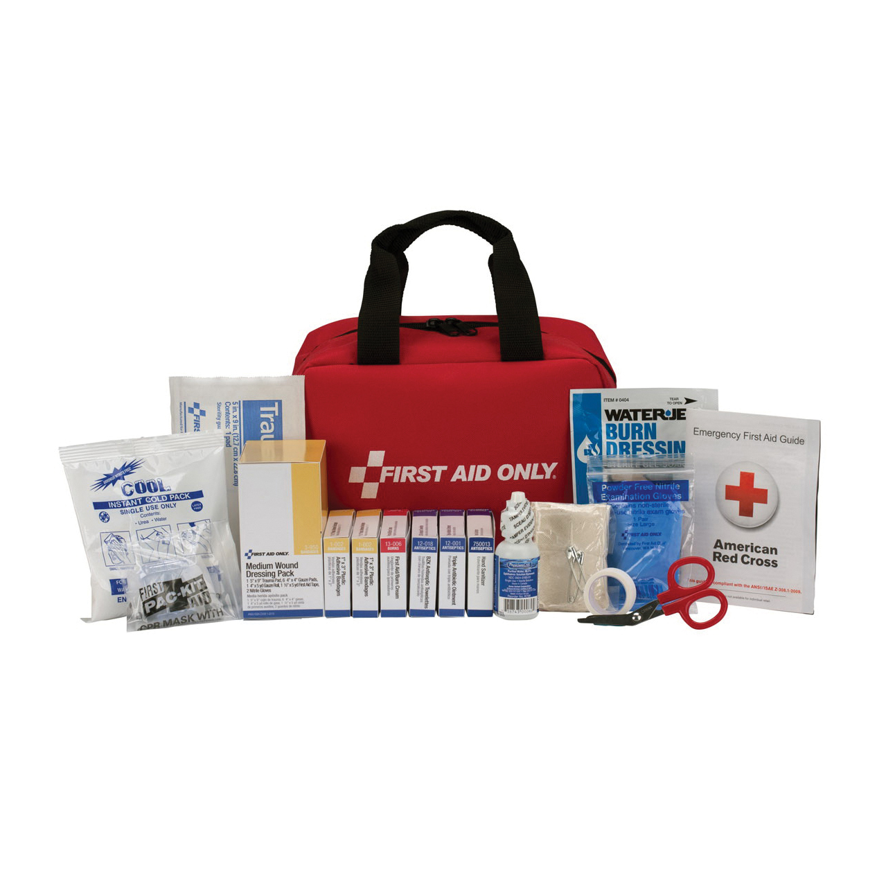 First Aid Only® Class A Soft Nylon Portable First Aid Kit, 25 Person ...