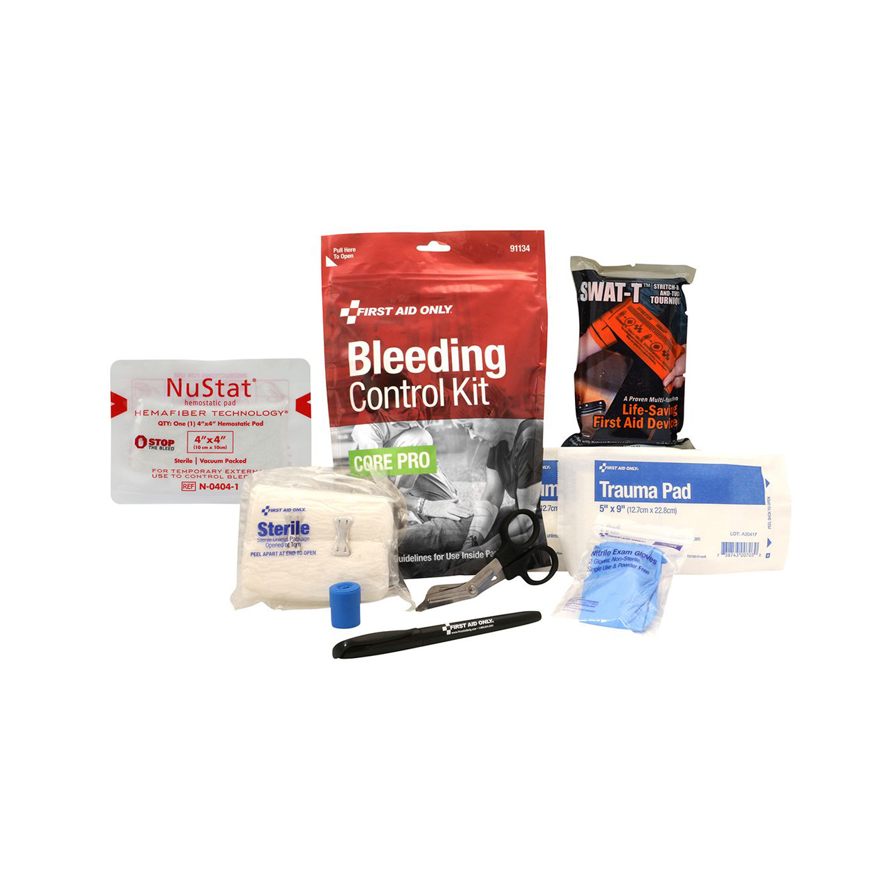 First Aid Only® Core Pro Bleeding Control Kit, 11 Pieces | DiVal Safety ...