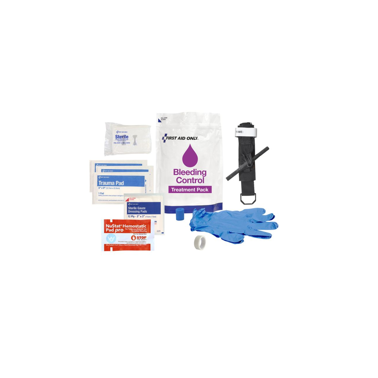 First Aid Only® Bleeding Control Treatment Pack | DiVal Safety Equipment
