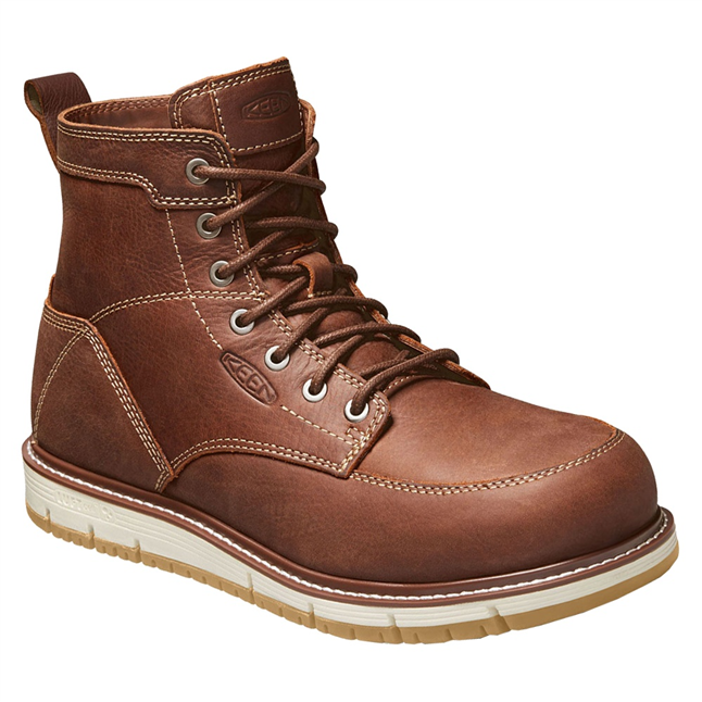 KEEN Men's 6" San Jose Wedge Gingerbread Aluminum Toe Boot