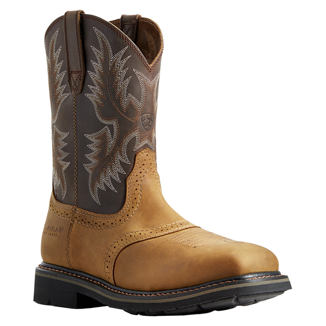 Ariat Men's 10" Sierra Square Toe Steel Toe Wellington Boot