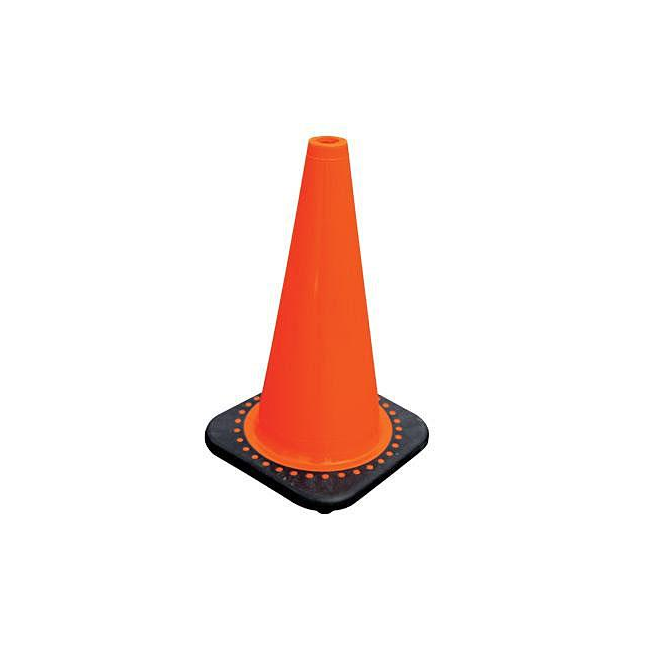JCB Safety® PVC Traffic Safety Cone, Orange, 12"