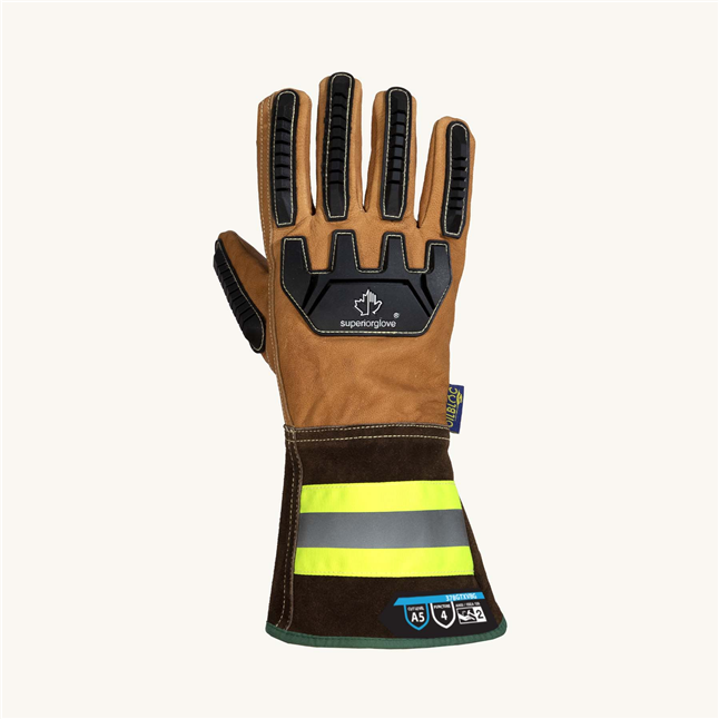 Superior Endura Hi-Viz Gauntlet Glove, Cut A5