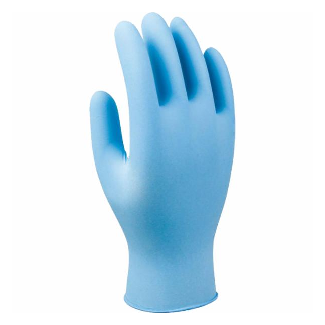 Showa® 100% Powder-Free Nitrile Gloves, Blue