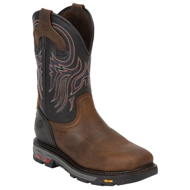 Justin Men's 11" Tanker Steel Toe Wellington Boot