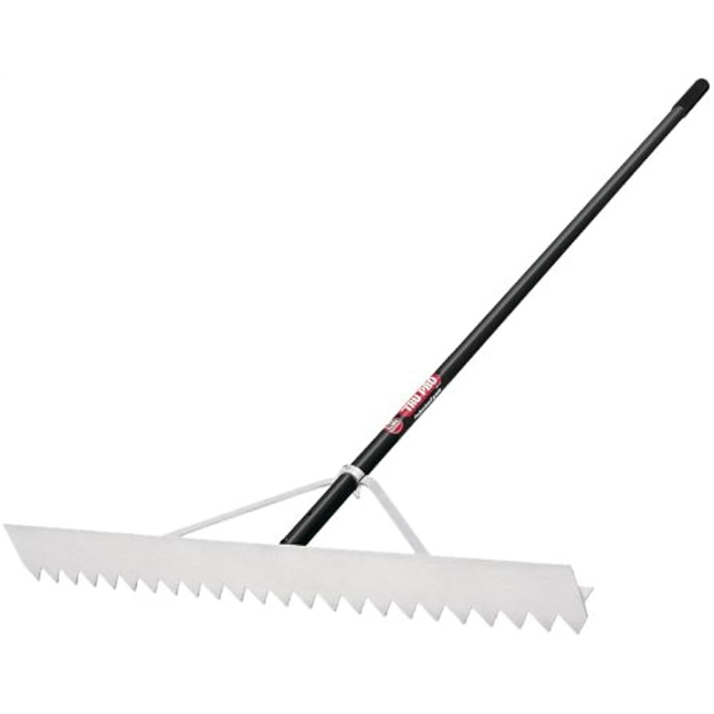 TRU PRO Max Steel Aluminum Asphalt Lute, Aluminum Handle, 9" Grip