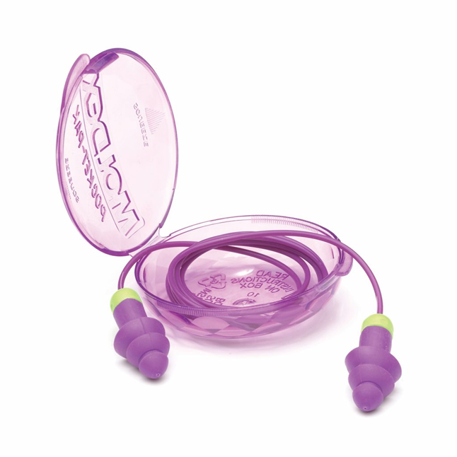 Moldex Rockets® Reusable Earplugs with Case, NRR 27dB