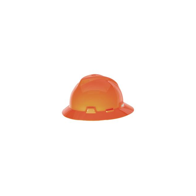 MSA V-Gard® Type I Slotted Full Brim Hard Hat