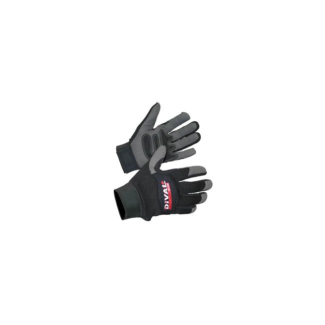 DiVal Rhino-Tex™ Leather Palm Mechanics Gloves