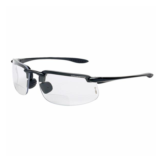 Radians Crossfire ES4 Clear Bifocal Lens, Pearl Gray Safety Eyewear