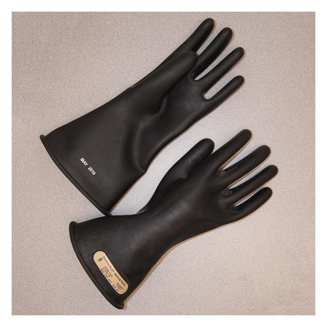 Electrical Rubber Glove, Class 00, Low Voltage, 11"