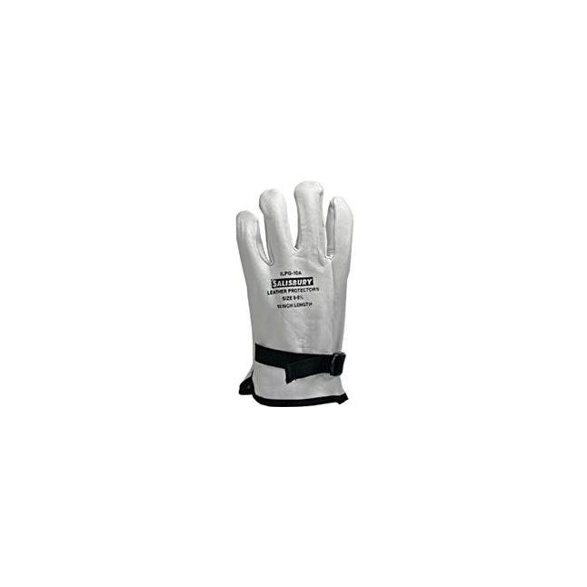 Salisbury 10" Goatskin Leather Glove Protector w/ Pull Strap for Low Voltage Rubber Insulating Glove