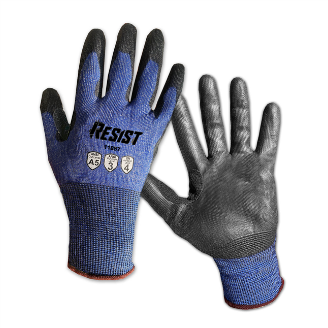 Galeton RESIST™ Cut Resistant 18 Gauge Knit  Polyurethane Palm Coated Gloves