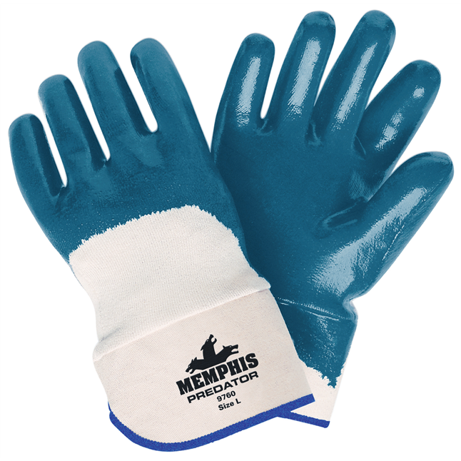 MCR 9760 Predator® Gloves with Nitrile Coated Palms, Safety Cuffs
