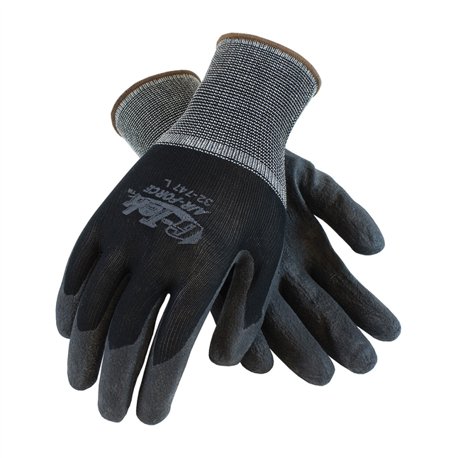 PIP G-Tek® Air Force™ Nylon Knit Glove, Air-Infused PVC Coated Palm & Fingers