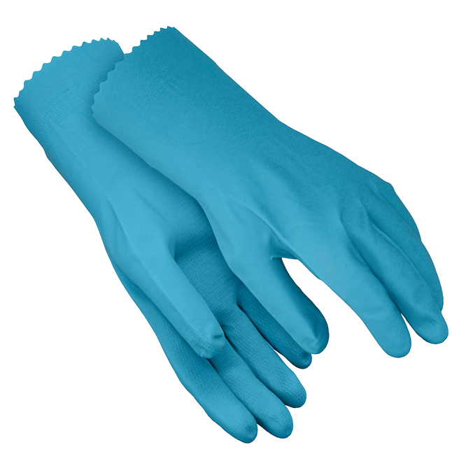 Latex Canners Gloves, Unlined, Blue