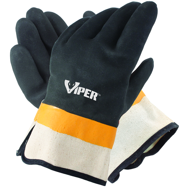 Viper® Double Coated PVC Gloves, Safety Cuff