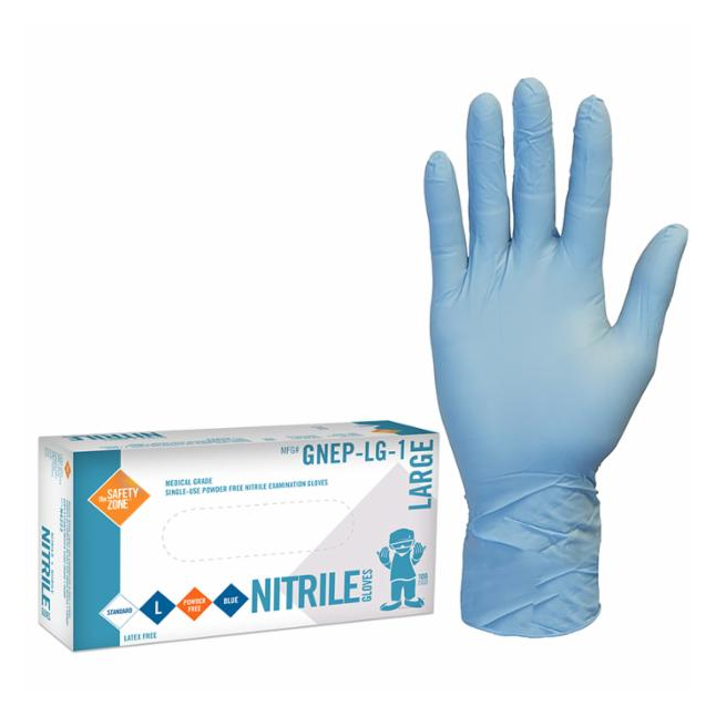 Medical Grade Powder Free Disposable Nitrile Gloves, 8 mil