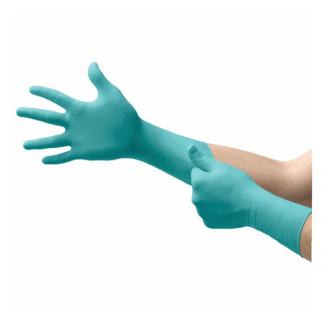 Microflex® Powder-Free Long Cuff Nitrile Gloves, 6 mil, Teal