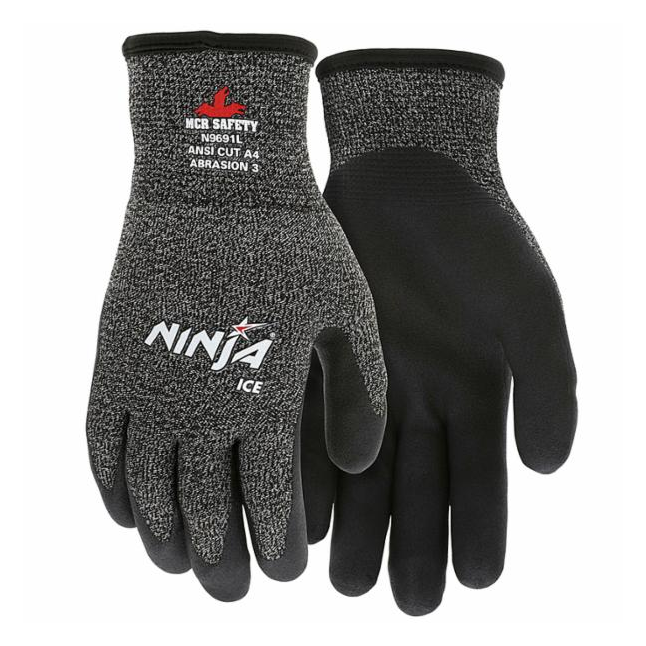 MCR Safety Ninja® Insulated Cut Resistant A4 Work Gloves | DiVal Safety ...