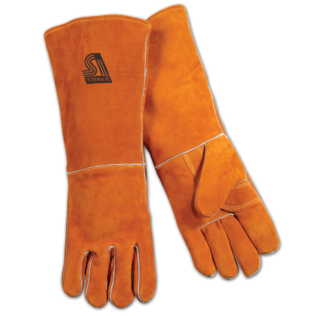 Steiner® Shoulder Split Cowhide Stick Welding Gloves - 18" Length, ThermoCore™ Foam Lined