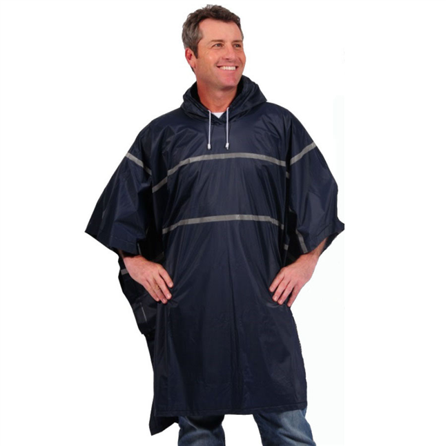 Repel Rainwear Reflective 0.20 mm PVC Rain Poncho