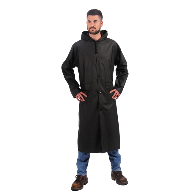 Repel Rainwear™ 0.20mm Nylon / PVC 48 Inch Rain Coat