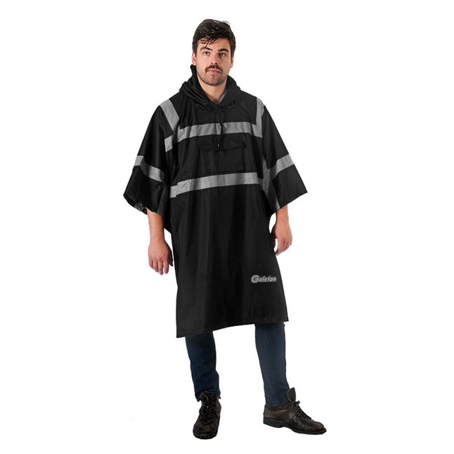 Repel Rainwear™ 75 Denier Ripstop Reflective Rain Poncho