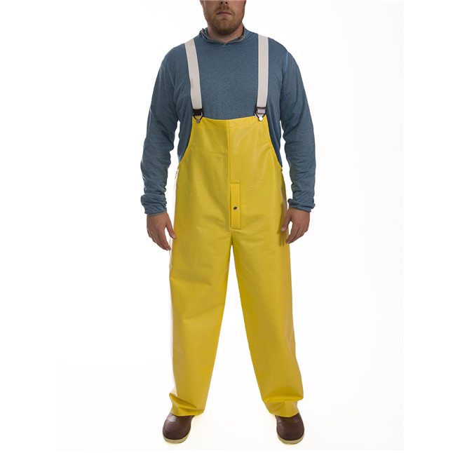 Tingley O31107 Webdri® 26 Mil PVC/Polyester Rain Overalls, Snap Fly Front