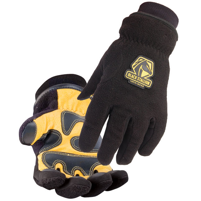 Black Stallion Pigskin Water Resistant Winter Glove