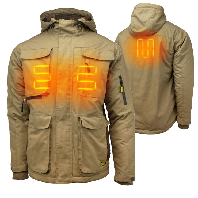 DEWALT® DCHJ091D1 Men's Heavy Duty Ripstop Heated Jacket with Battery & Charger