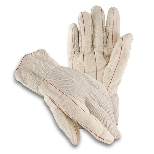 Cotton Double Palm Nap-out Gloves, Band Top