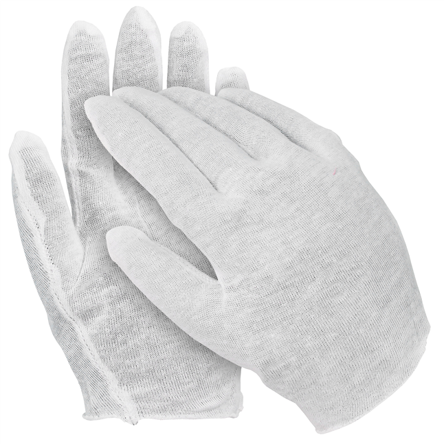 Cotton Inspection Gloves, Men's Lightweight