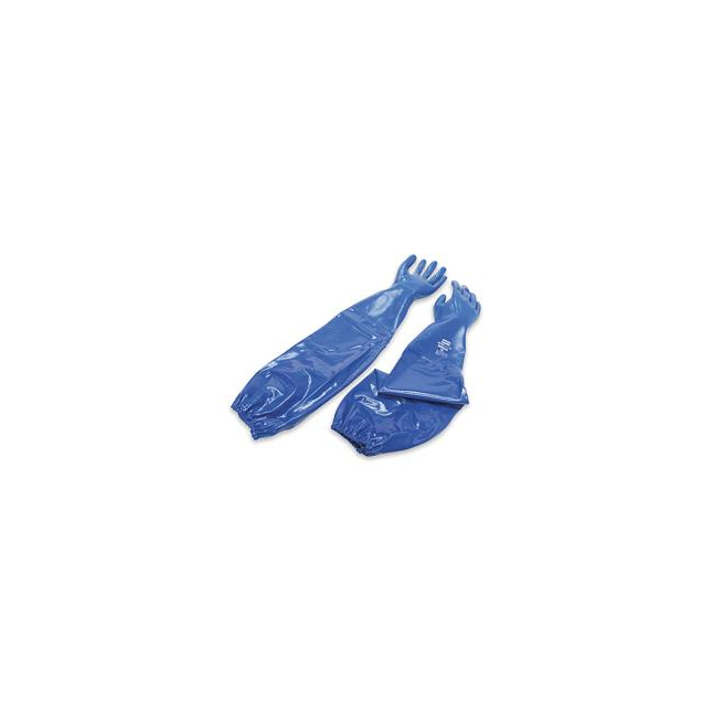 Nitri-Knit™ 26" Supported Nitrile Gloves w/ Elastic Cuff, Blue