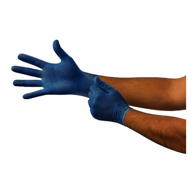 Microflex® Safety Series Powder Free Vinyl Gloves, Blue