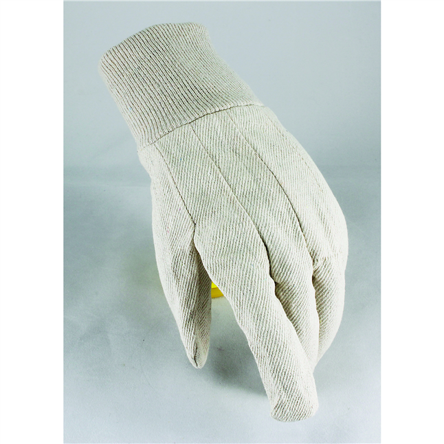 Cotton Canvas Gloves, Men's 8 oz. Knit Wrist | DiVal Safety Equipment