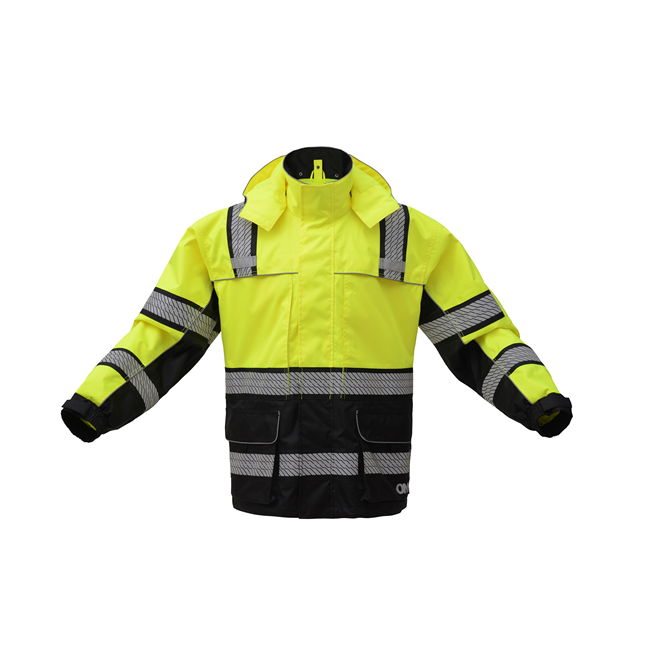 GSS Onyx Hi Viz Reflective Rain Coat