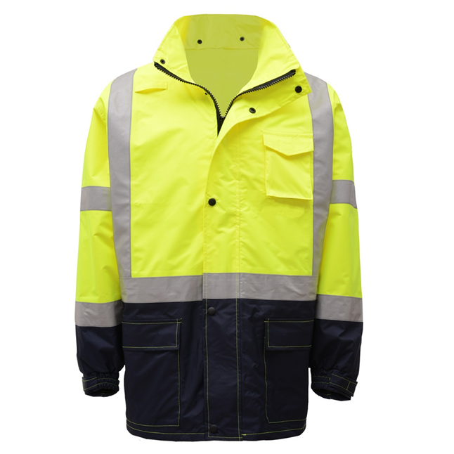 GSS 6003 Class 3 Premium Hooded Rain Jacket