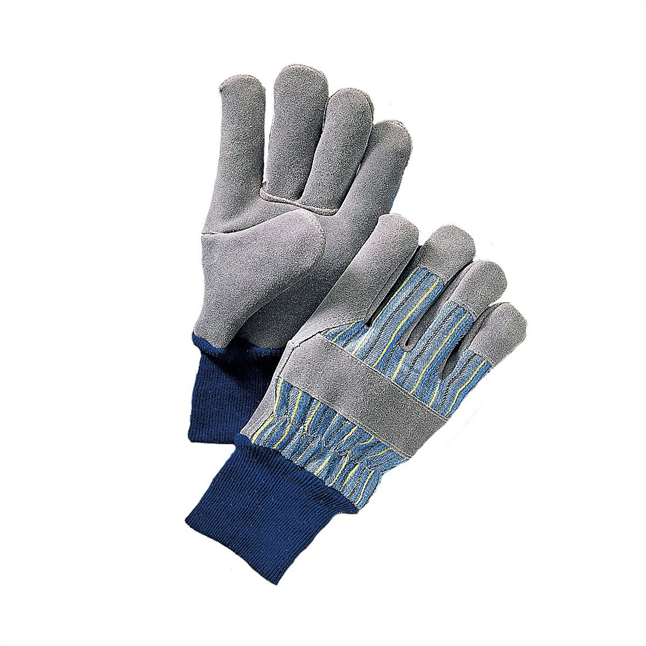 Premium Leather Palm Gloves, Knit Wrist