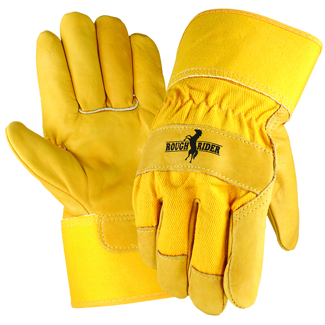 Rough Rider® Grain Leather Palm Gloves, Safety Cuff