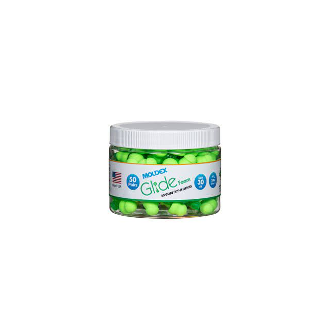 Moldex Glide® Foam No Roll Twist-In Earplugs – NRR 30dB