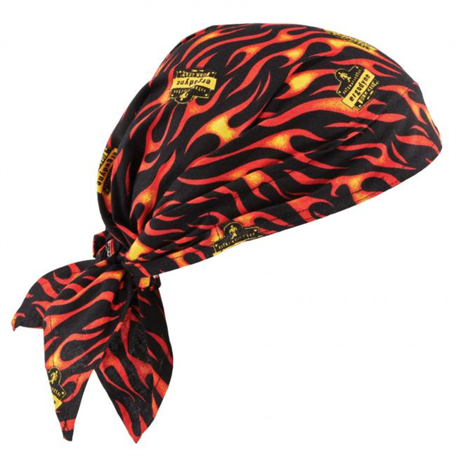 Ergodyne Chill-Its® 6710 Evaporative Cooling Bandana Triangle Hat, Tie Closure
