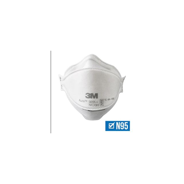 3M™ Aura™ N95 Flat-fold Disposable Particulate Respirator 9205+