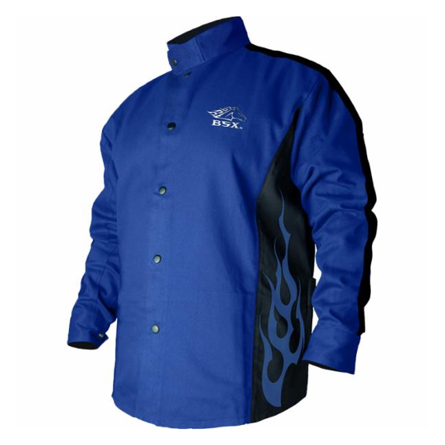 Revco BSX® FR Cotton Welding Jacket with Blue Flames