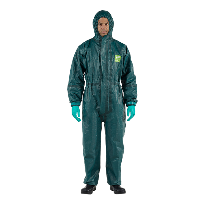 Ansell AlphaTec® 4000 Model 111 Ultrasonically Welded & Taped Coverall with Hood