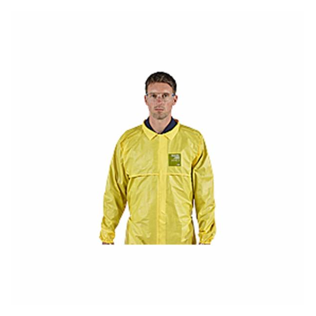Ansell® AlphaTech® 2300 PLUS Jacket with Bound Collar, Yellow, 50/case
