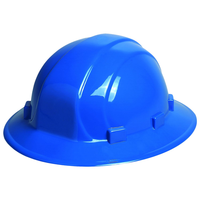 ERB 19911 OMEGA II® Full Brim Hard Hat, 6 Point  Suspension, Mega Ratchet®