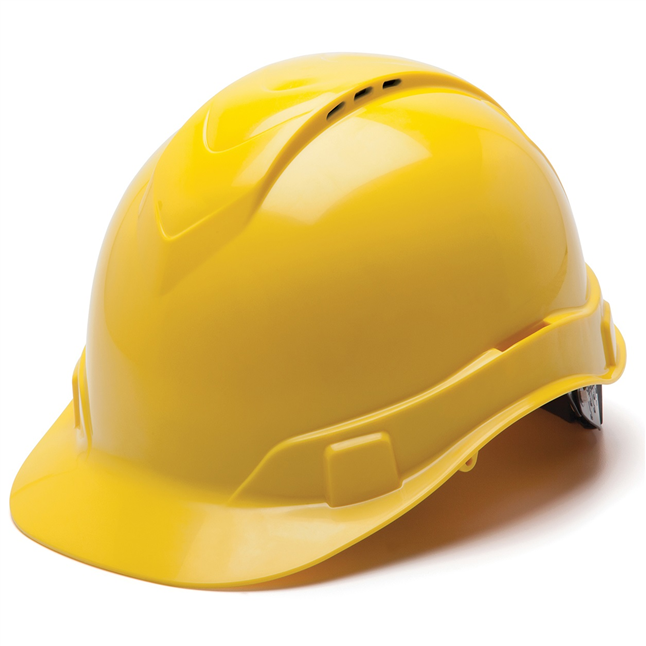 Pyramex Ridgeline® Vented Hard Hat, Ratchet Suspension