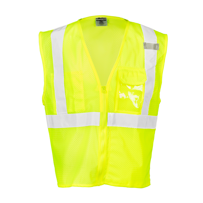 M. L. Kishigo® High Visibility Vest With Clear ID Holder, Class 2 Vest