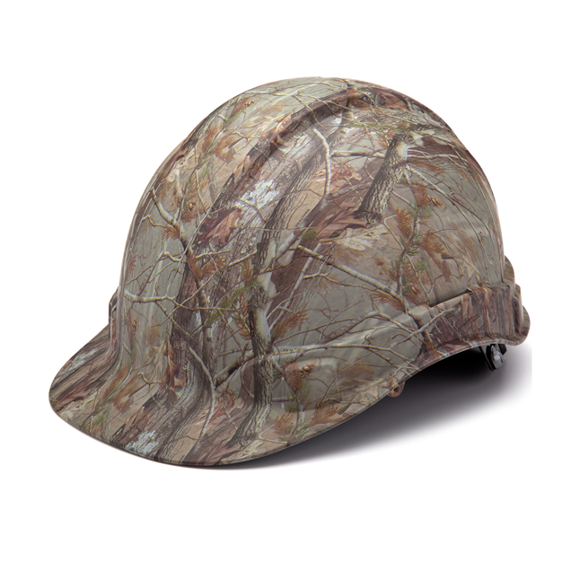 Pyramex® HP44119 Ridgeline® Hard Hat 4 Pt Ratchet Suspension, Matte Camo Pattern